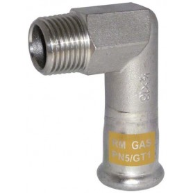 Comprar Codo Macho Inoxidablee Pressfitting Pres-Gas 35 - 1.1/4" GN23117 al Mejor Precio