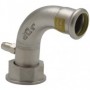 Comprar Racor Inoxidablee Pressfitting 90º 2 Piezas Prec. C/Purgador Ø22-7/8" Gas GN23254 al Mejor Precio