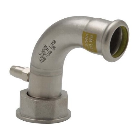Comprar Racor Inoxidablee Pressfitting 90º 2 Piezas Prec. C/Purgador Ø22-7/8" Gas GN23254 al Mejor Precio