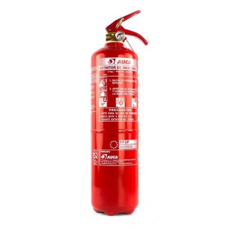 Comprar Extintor Incendios Portatil 3Kg Polvo Abc 13A 89B C Ce MA31003 al Mejor Precio