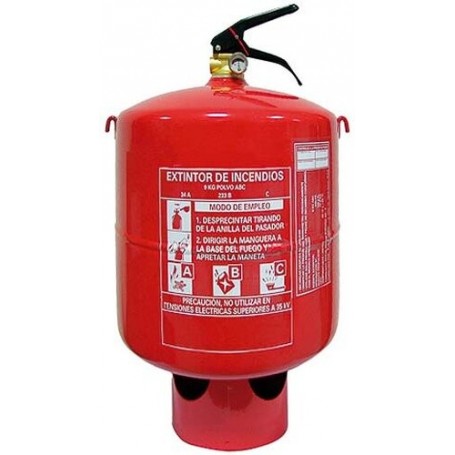 Comprar Extintor Incendios Fijo Automatico 6Kg Polvo Abc Ce Con Cadena Techo MA31022 al Mejor Precio