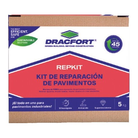 Comprar Kit De Mortero Para Reparacion De Pavimentos Industriales Frigoríficos Y Sanitarios Dracfort Repkit PF10090 al Mejor Pre