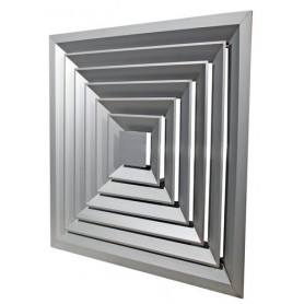 Comprar Dbq(P)+R3Q 600X600 Difusor Cuadrado Con Regulador Acabado Aa -Anodizado Plata Mate RM60177 al Mejor Precio