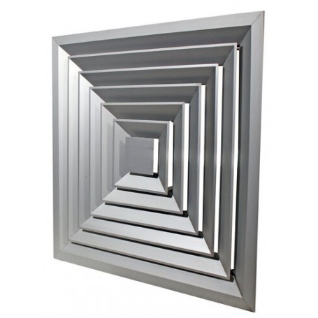 Comprar Dbq(P)+R3Q 600X600 Difusor Cuadrado Con Regulador Acabado Aa -Anodizado Plata Mate RM60177 al Mejor Precio
