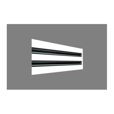 Comprar Lng-Ari 2X1100 (Pl) Difusor Lineal Acabado Aa -Anodizado Plata Mate- Con Remate Izquierda Y Conexion A Plenum Con Puente