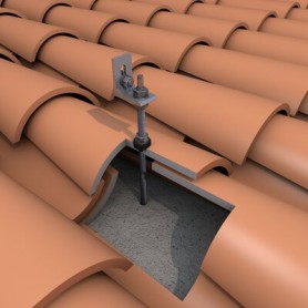 Comprar Estructura Cubierta Inclinada Angular Con Varilla Roscada M10/250 Módulos Hasta 1048Mm - 1 Fila 10/Ci SF05130 al Mejor P