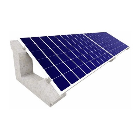 Comprar Estructura Hormigón Escobloc Cubierta Plana 25º Para 5 Módulos Horizontal - 1F/5 Cp 6 Bloques SF05515 al Mejor Precio