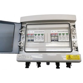 Comprar Caja Protecciones Fv. Autoconsumo 2 String Para 2 Seguidores Mppt (1 Por Seguidor) 2 Fusibles 15A. Y Protección Sobreten