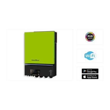 Comprar Inversor Master Power Omega Pro8-48V 8000Va/48V Mppt 80A 120-430Vdc Máx. Pv. 8000W. Paralelizable. Wifi SF14385 al Mejor