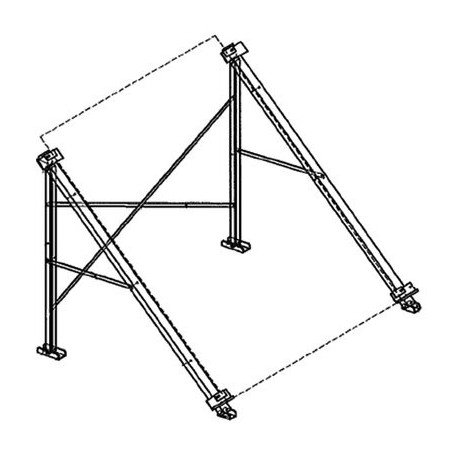 Comprar Soporte Escosol 2100 1 Colector 45º Cubierta Plana SO05019 al Mejor Precio