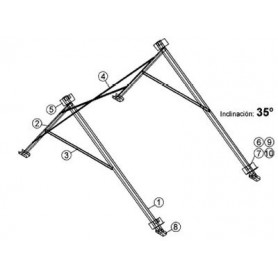 Comprar Soportacion Inoxidablee C.Plana 35º/45º/55º Alpin Rk-Rke Y Escosol Fmax SO05115 al Mejor Precio