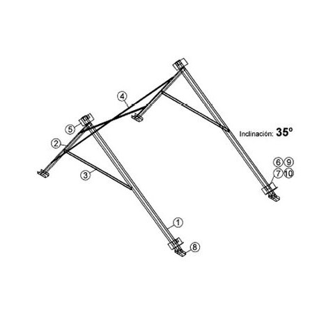 Comprar Soportacion Inoxidablee C.Plana 35º/45º/55º Alpin Rk-Rke Y Escosol Fmax SO05115 al Mejor Precio