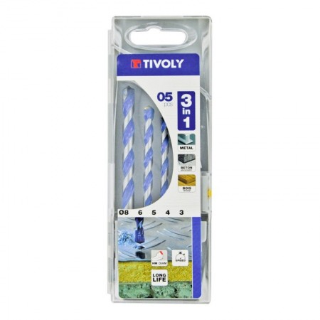 Comprar Set Brocas Multiuso 5Pz. Din 8039 E-5 171736 Tivoly al Mejor Precio