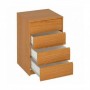 Comprar Cajonera 4 Cajones Bisel K762B 73,4X50Cm Roble 101505 Mb al Mejor Precio