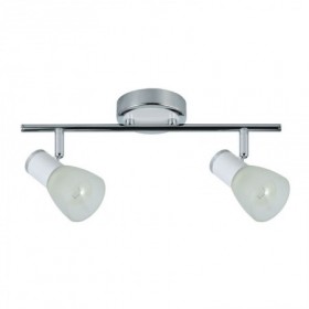 Comprar Foco Regleta Cholo 2Xe14 Blanco/Niquel 16 Recto 230594 Fabrilamp al Mejor Precio