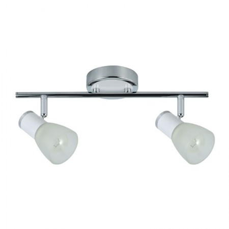 Comprar Foco Regleta Cholo 2Xe14 Blanco/Niquel 16 Recto 230594 Fabrilamp al Mejor Precio