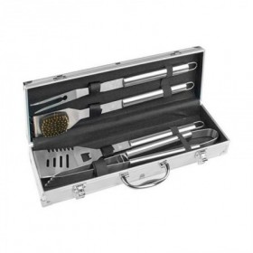 Comprar Accesorios Barbacoa 4 Piezas Inoxidable Maletin Bbq 050106 al Mejor Precio