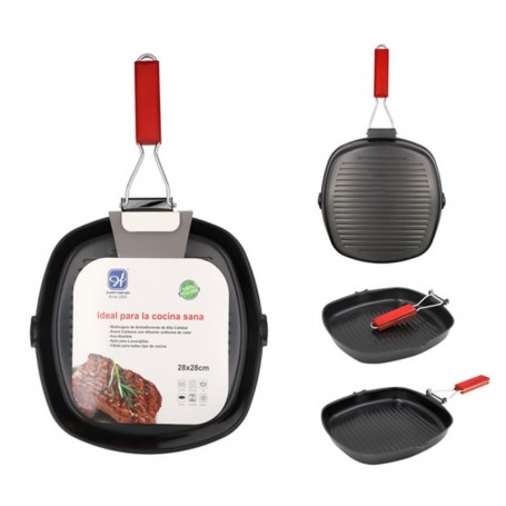 Comprar Asador Grill Plegable 28X28 Cm Happyfriends 030094 al Mejor Precio