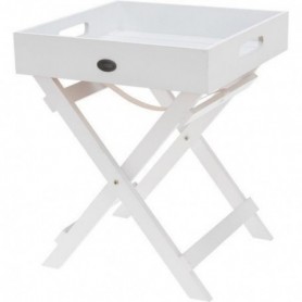 Comprar Bandeja + Soporte Madera Blanca 30X30X36Cm Importacion 017063 al Mejor Precio