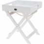 Comprar Bandeja + Soporte Madera Blanca 30X30X36Cm Importacion 017063 al Mejor Precio
