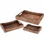 Comprar Bandejas Madera 46+38+30,5 Cm Lote 3 Importacion 024091 al Mejor Precio