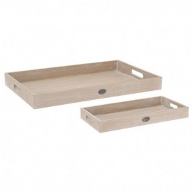 Comprar Bandejas Madera Natural 2 Piezas Lote 2 Excellent 024082 al Mejor Precio