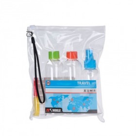 Comprar Bolsa Con 5 Botes Plastico Viaje Proworld 201133 al Mejor Precio