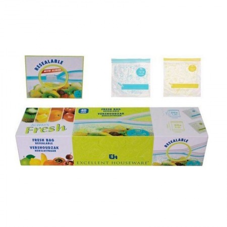 Comprar Bolsas Cierre Zip 1,2 L Y 2,5 L Caja 40 Excellent 020189 al Mejor Precio