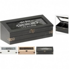 Comprar Caja Te Madera 3 Huecos Surtida Excellent 024083 al Mejor Precio