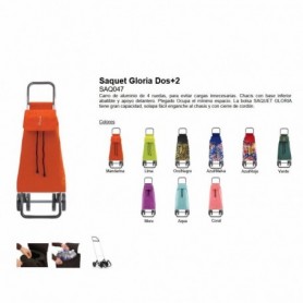 Comprar Carro Saquet Gloria 2+2 Azul/Malva Rolser 084507 al Mejor Precio