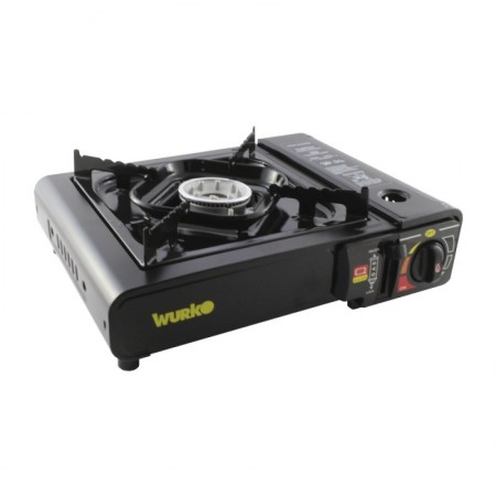 Comprar Cocina Hornillo Gas Cartucho Negra Wurko 027007 al Mejor Precio