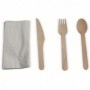 Comprar Cubiertos Madera 18 Piezas + Servilletas Blister Eco 207219 al Mejor Precio