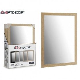 Comprar Espejo Mdf Natural 50X70 Cm Giftdecor 017084 al Mejor Precio