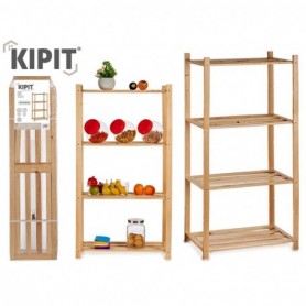 Comprar Estanteria Madera Ancha 4 Baldas Kipit 017083 al Mejor Precio