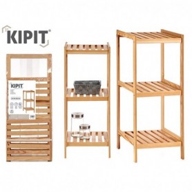 Comprar Estanteria Madera Estrecha 3 Baldas Kipit 017085 al Mejor Precio