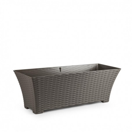 Comprar Jardinera Rattan 60,5X22X21,2 Cm Topo Plasticforte 035297 al Mejor Precio