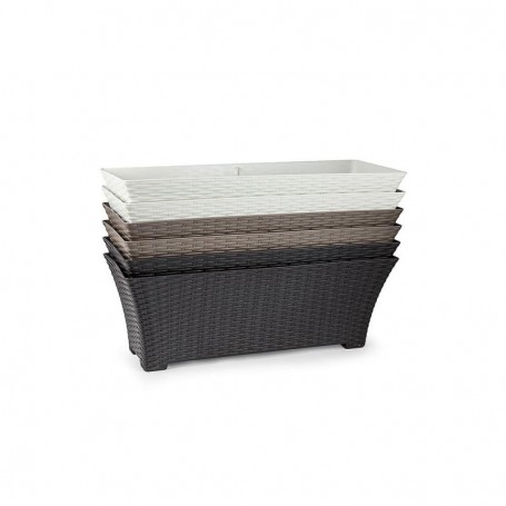 Comprar Jardinera Rattan 67 Cm Wengue Plasticforte 035211 al Mejor Precio