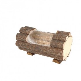 Comprar Jardinera Tronco Madera 24X12,5X14 Cm Fedor 145035 al Mejor Precio