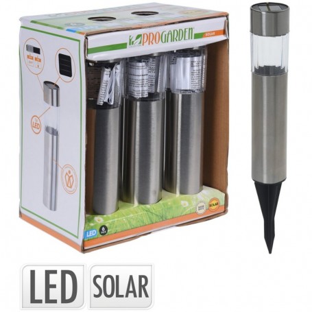 Comprar Luces Solares Inoxidables 33 Cm Caja 6 Progarden 143077 al Mejor Precio