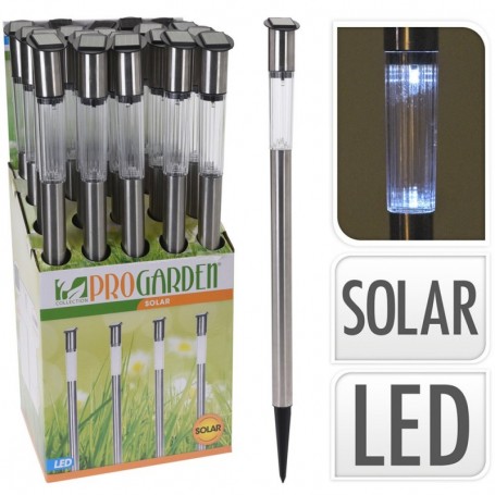 Comprar Luz Solar Led Inoxidable 70 Cm Progarden 143072 al Mejor Precio