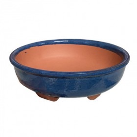 Comprar Maceta Bonsai Redonda Ceramica Azul Kormax 144191 al Mejor Precio