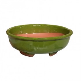Comprar Maceta Bonsai Redonda Ceramica Verde Kormax 144192 al Mejor Precio