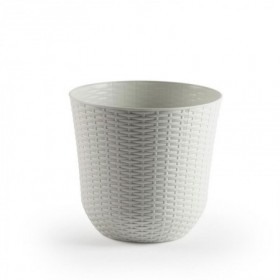 Comprar Maceta Rattan 25X25X23 Cm Marfil Plasticforte 035296 al Mejor Precio