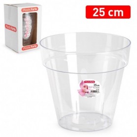 Comprar Maceta Transparente Plastico 25 Cm Plasticforte 035217 al Mejor Precio