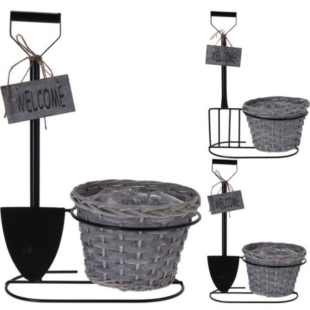Comprar Macetero Metal Pala/Horca 22X46 Cm Importacion 144065 al Mejor Precio