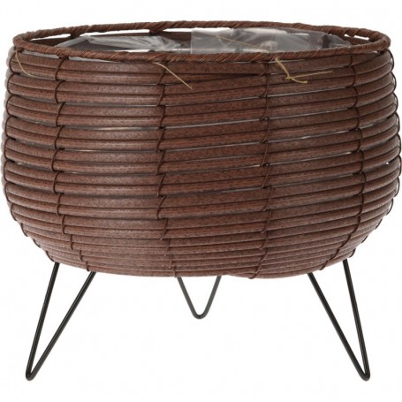 Comprar Macetero Mimbre Pie 25X15X23 Cm Importacion 144149 al Mejor Precio