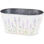 Comprar Macetero Oval Chapa Decorado 24X19 Cm Importacion 144157 al Mejor Precio