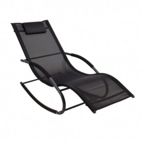 Comprar Mecedora Cama Metal Txt Negra Importacion 206637 al Mejor Precio
