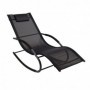 Comprar Mecedora Cama Metal Txt Negra Importacion 206637 al Mejor Precio