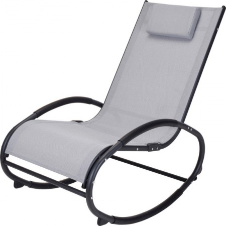 Comprar Mecedora Metal Txt Gris Claro Importacion 206638 al Mejor Precio